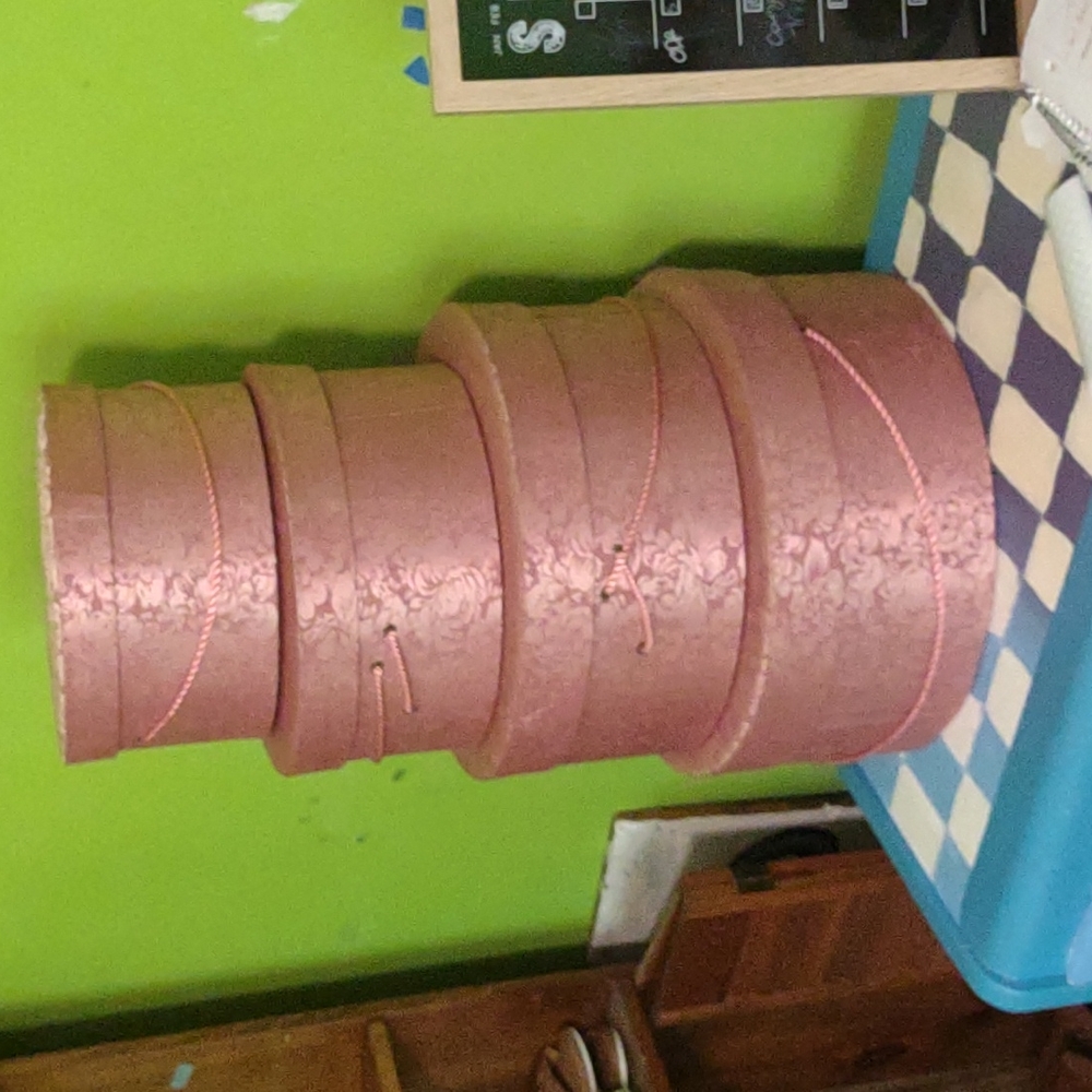 Nesting hat boxes satin - Picture 2 of 2
